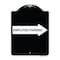 Signmission Employee Parking With Right Arrow Heavy-Gauge Aluminum Architectural Sign, 24" x 18", BW-1824-24398 A-DES-BW-1824-24398 - alternate 1